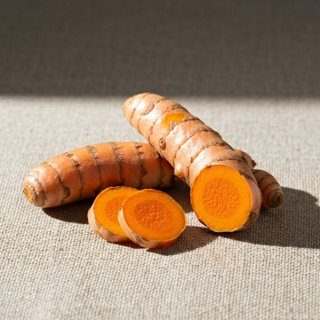 Fresh turmeric rhizomes